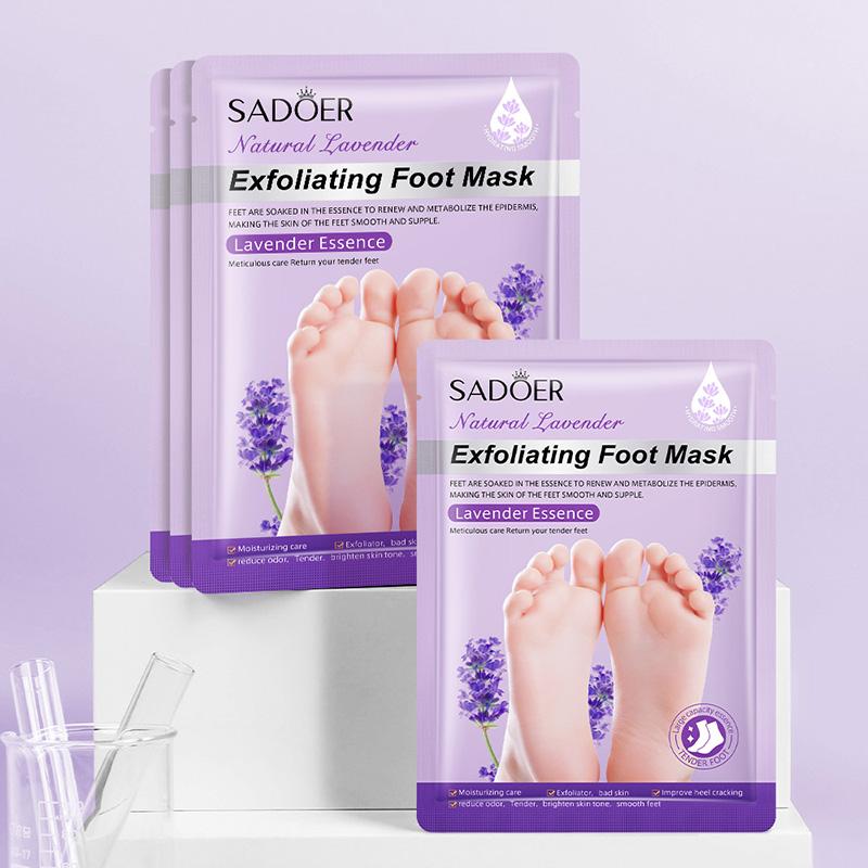 Foot Peel Mask 10 Pack, Exfoliator Peel Off Calluses Dead Skin Callus Remover, Baby Soft Smooth Touch Feet-Men Women (Lavender)