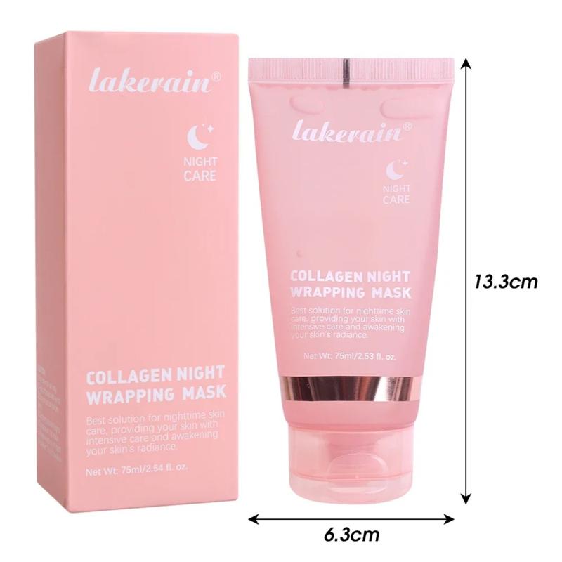 Collagen Overnight Wrapping Mask Deep Moisturizing Peel Off Facial Mask Korean Face Skin Care Masks Hydrating Night Care Masks