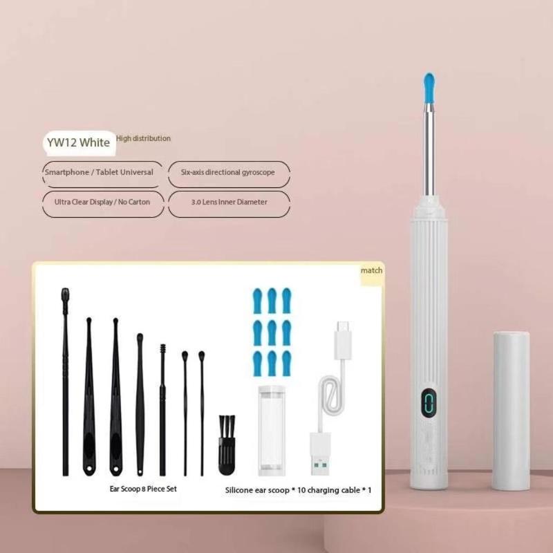 Smart Visual Earwax Removal Kit, 1 Set Earwax Removal Tool with Replacement Heads, Earwax Cleaning Tool, Earwax Removal Products