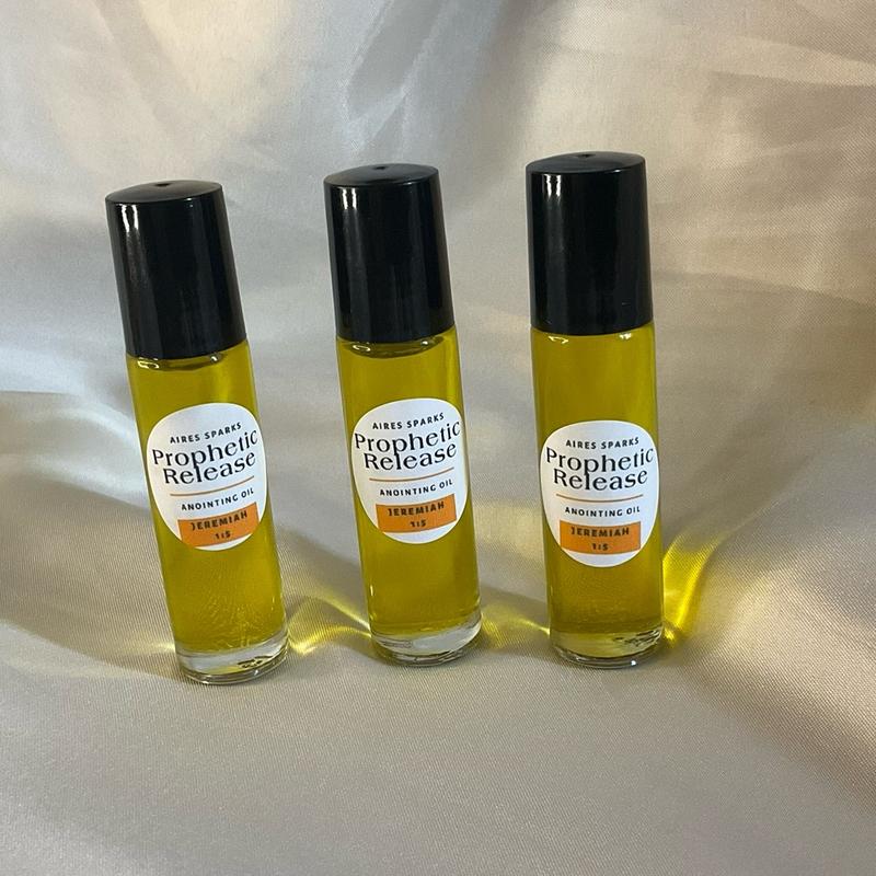 Prophetic Release Anointing Oil ; Jeremiah 1:5 Unlock the gift & power of divine prophecy with our specially crafted Prophetic Release Anointing Oil