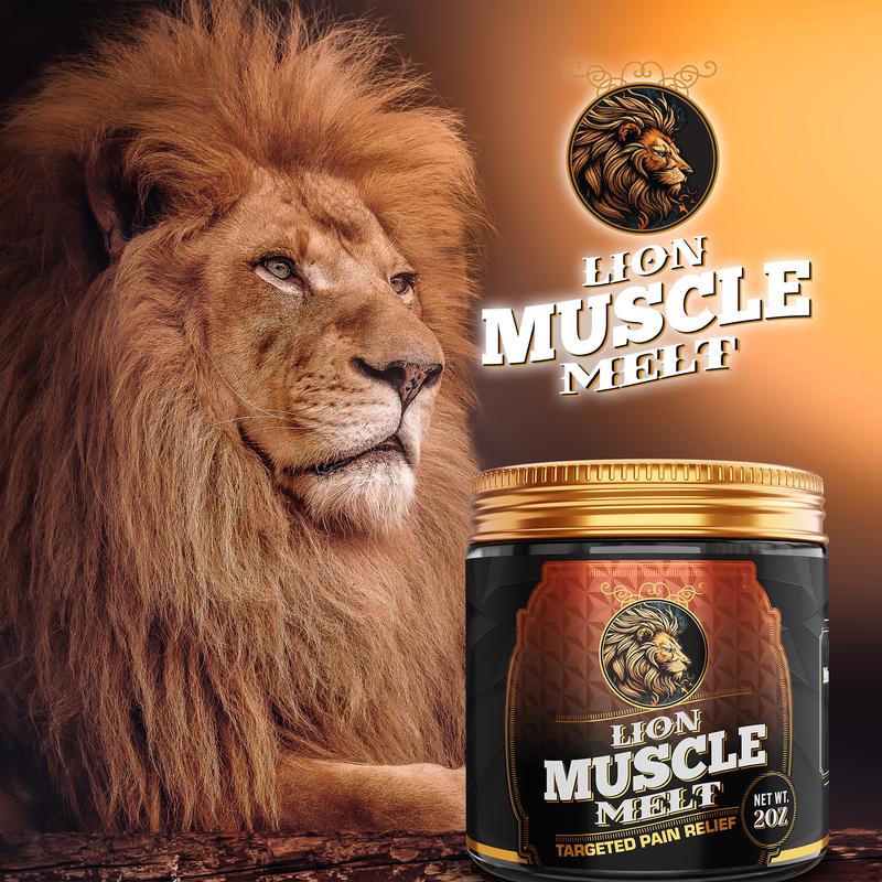 Lion Muscle Melt Concentrated Aromatherapy Relief Balm for Wellness Fitness Natural Ingredients