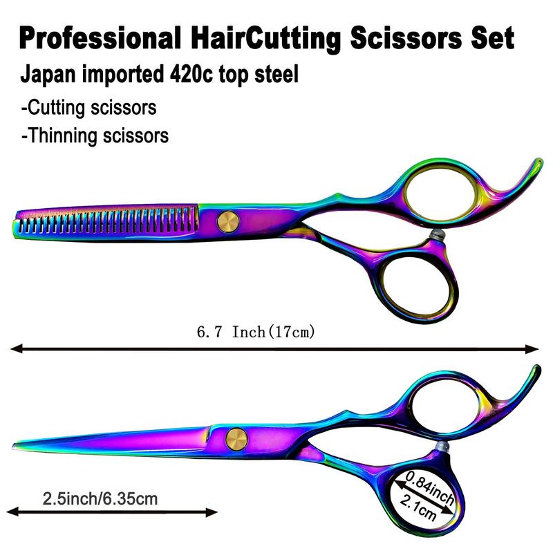 Creative Design Hair Grooming Tools Kit, 1 Pair Hair Care Cutters, Heatless Styling Tools for Salon & Barber Shop, Hairdressing Supplies