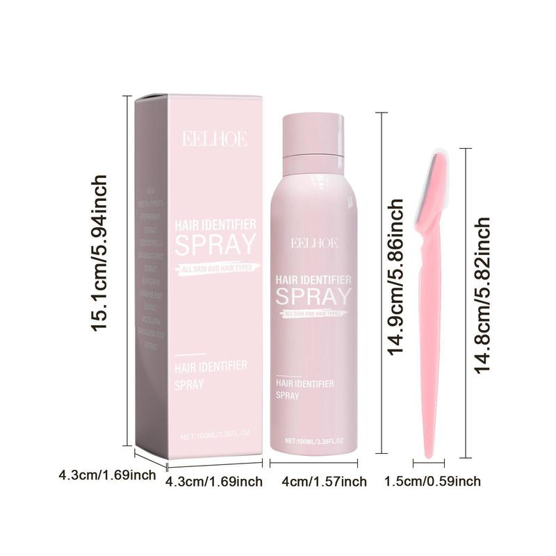 Hair Identifier Spray, 13pcs set Hair Removal Spray & Razor, Facial Hair Removal Tool for Women, Suitable for All Skin and Hair Types, Hair Products