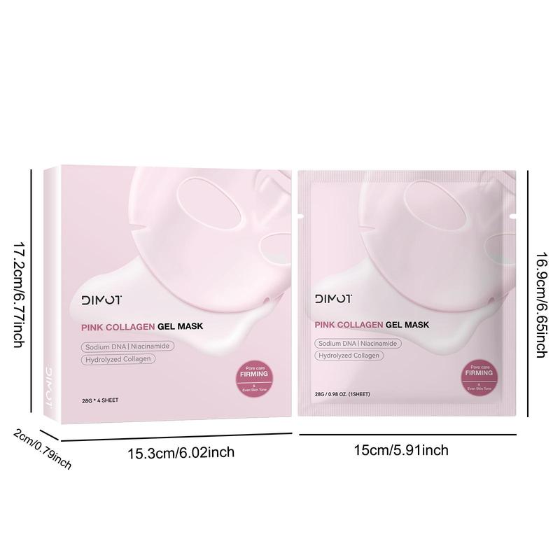 Collagen Jelly Gel Mask, 1 Box Overnight Face Mask for Glass Glow Skin, Firming, Moisturizing and Evens Skin Tone