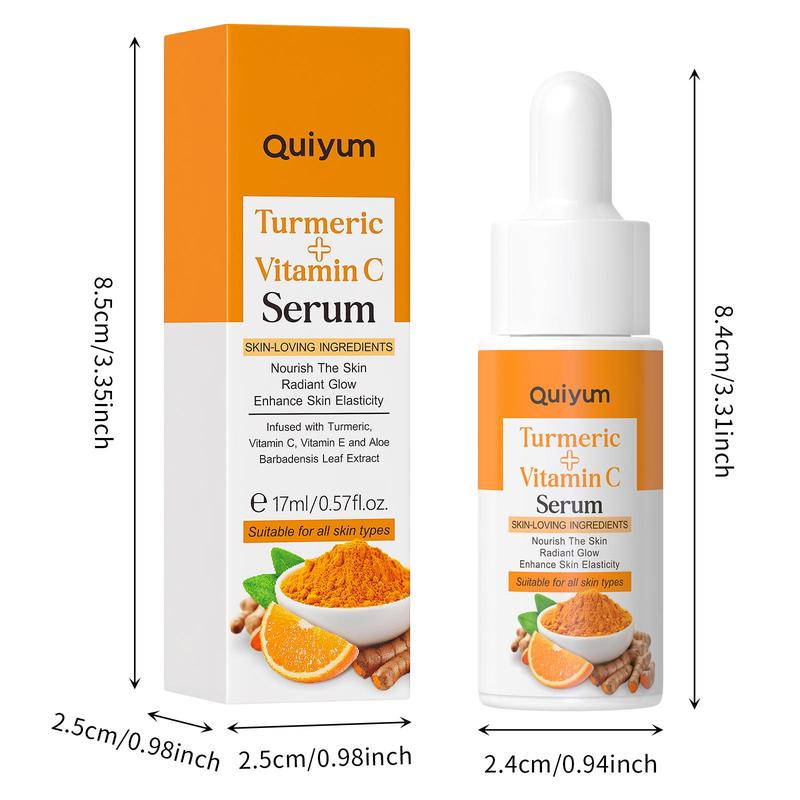 Turmeric Vitamin C Serum, 3 Boxes Moisturizing & Brightening Facial Serum, Hydrating Facial Essence, Face Lotion for Women & Men