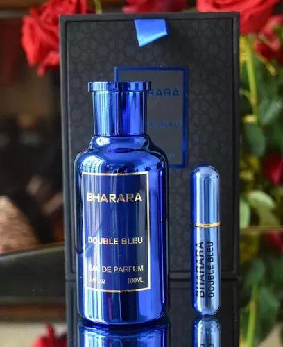 Bharara Double Bleu EDP 100ml (3.4 Oz) For Men - Long Lasting Citrusy, Fruity & Fresh Luxury Fragrance For Men