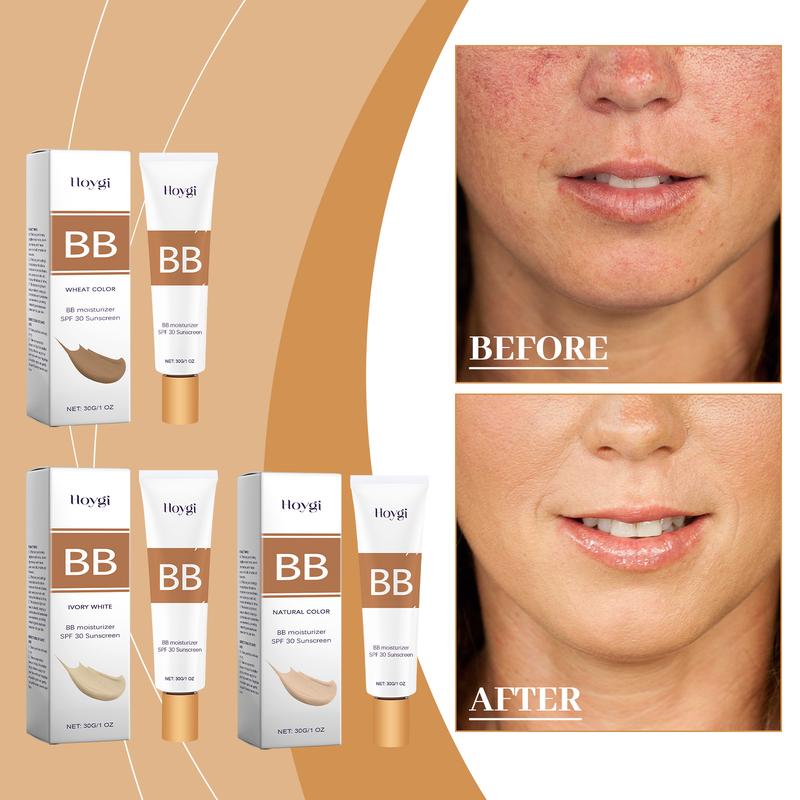 BB Blur Tinted Moisturizer, Smooths Moisturizing Coverage Foundation Cream, Full Coverage, Oil-Free, Light Makeup Hydrating Hydrate  Cosmetic Hydrate