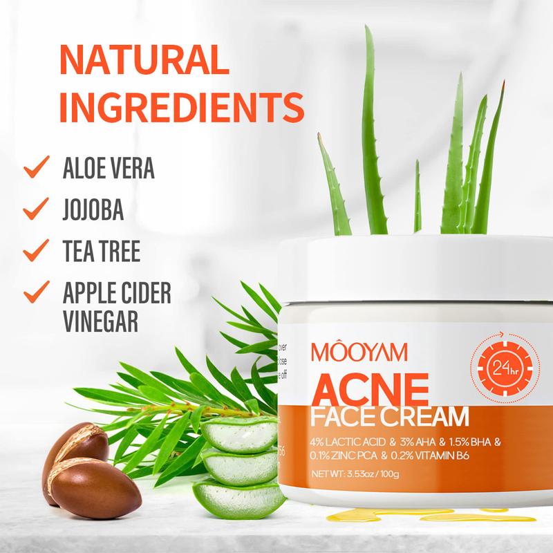 Acne Scar Treatment Cream 100ml Centella & Snail Repair Cream Post-Acne Marks Removal Acne&Pimple Treatment Fragrance Free Paraben Free Skincare Salicylic Skin Repair Sensitive Teens Crema para espinillas Cute skincare products