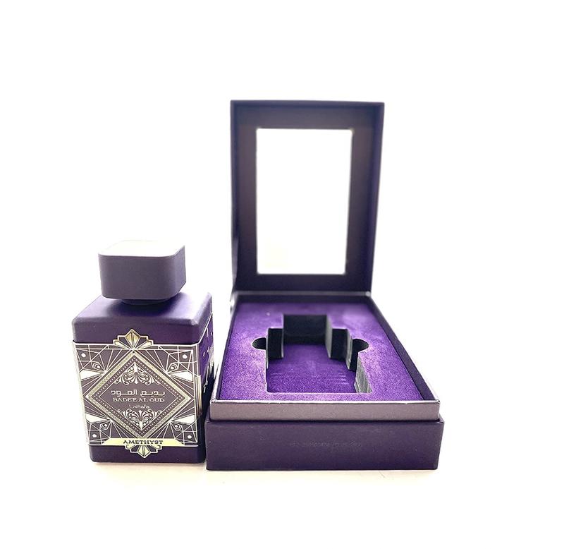 Lattafa Bade'e Al Oud Amethyst EDP - Rose, Jasmine & Oud Perfume with Amber, Vanilla and Patchouli