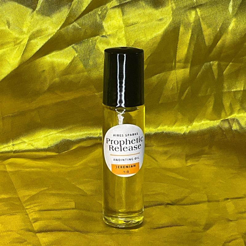 Prophetic Release Anointing Oil ; Jeremiah 1:5 Unlock the gift & power of divine prophecy with our specially crafted Prophetic Release Anointing Oil