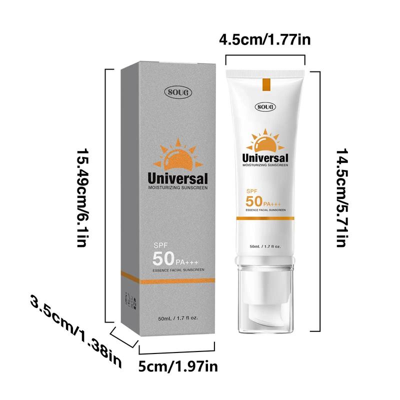 Sun Stick for Face, Hydrating Sun Essence Face Sun Stick Leaves No Sticky Feeling Travel Size Sun Care Cream Against Rays 50ml 1.7oz