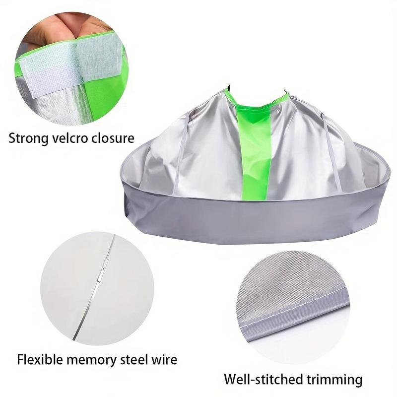 Adjustable Hair Cutting Cape, Waterproof Hair Cutting Cape with Drawstring Bowl Design, Professional Haircut Cape for Home & Salon Use