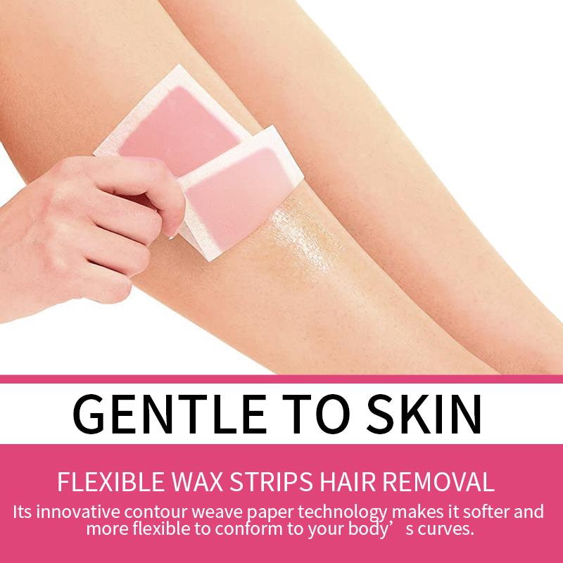 Gentle Formula for Body Use Wax Strips for Easy and Effective Hair Removal