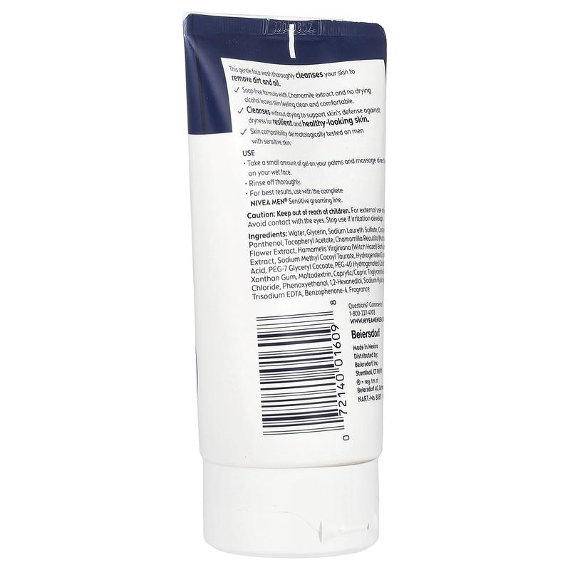 Nivea Men, Sensitive Face Wash, 5 fl oz (150 ml)