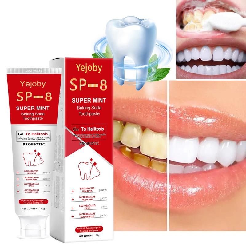 [Upgraded Version] SP-8 whitening Toothpaste, Super sp8 brightening Oral probiotic, sp 8 Bright White Toothpaste for Stain Removing, Fresh Breath & Teeth Health  Whitening Solution Effect is better than SP-6 and SP-7,SP-8 SP-6 SP-4 sp-8 sp-6 sp8 SP-10