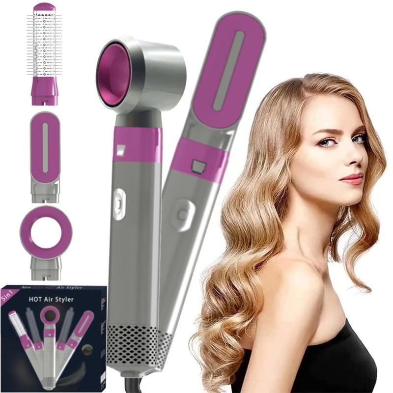 5 in 1 Hair Brush Dryer, 1 Set Hair Dryer & Hair Styler, Hair Styling Tool for Women, Professional Hair Styling Tools for Home & Salon Use