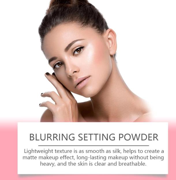 Pink Setting Powder,Blurring Setting Powder,Setting Powder for All Skin