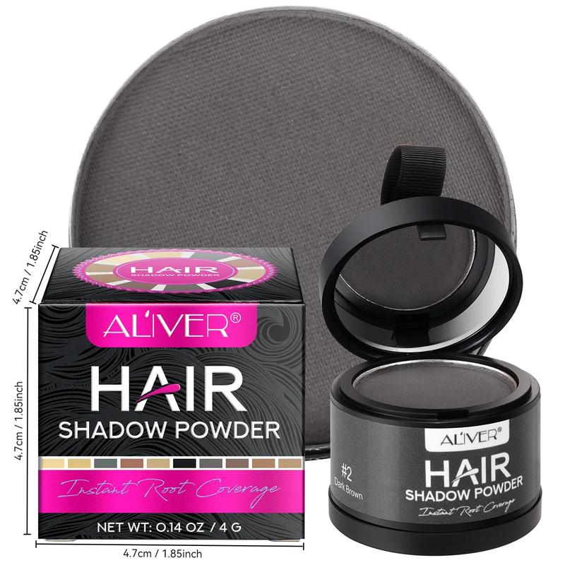 Hair Shadow Powder, 1 Box Long Lasting Waterproof Hair Powder with Mirror, Professional Hair Styling Product for Men & Women, Christmas Gift