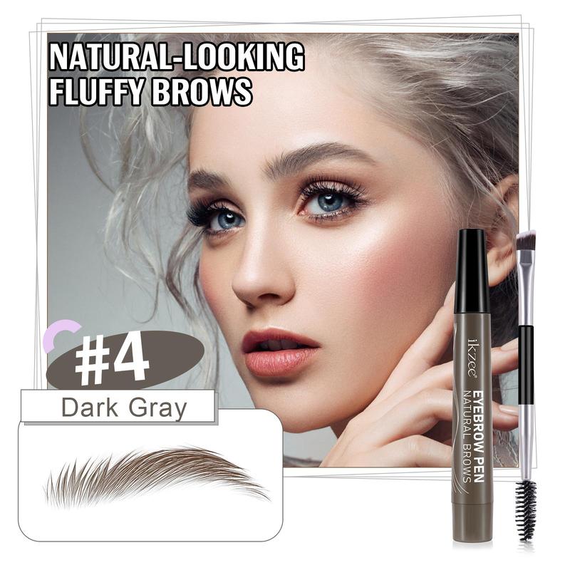 4 Fork Eyebrow Pencil, Long Lasting Eyebrow Pencil, Brow Styling Brush, Eye Brow Makeup Tool, Makeup Accessories