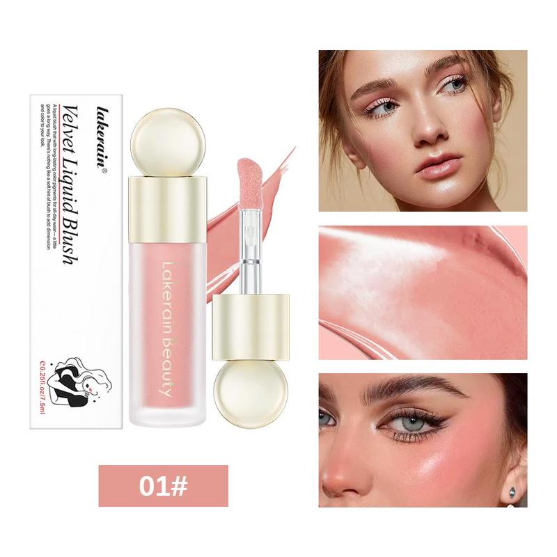 Long-lasting Smooth Cream Liquid Cheek Blusher, Smudge-proof Natural Look Blush Stick for Daily Makeup, Lightweight Soft Color Shadow for All Skins, Facial Cosmetic Tools, Daily Cosmetic