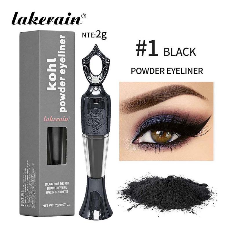 Long Lasting Eyeliner Powder, 1 Count Eyeliner Powder with Applicator, Professional Eye Makeup Tool for Women & Girls