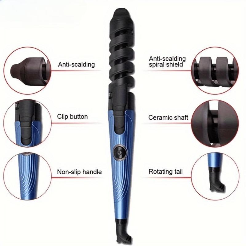 3pcs set Hair Straightener, Curling Rod Comb Multi-functional Hair Styling Tool Temperature Adjustable Hair Straightener Manual Curling Rod Home Hair Salon For All Hair Types Comfort