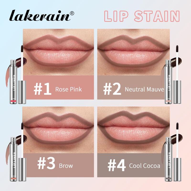 Peel-Off Lip Liner Stain with Matte Easy Coloring, Waterproof, Transfer-proof natural lip liner, Vintage Contour Lipliner Makeup, Flawless Cosmetic