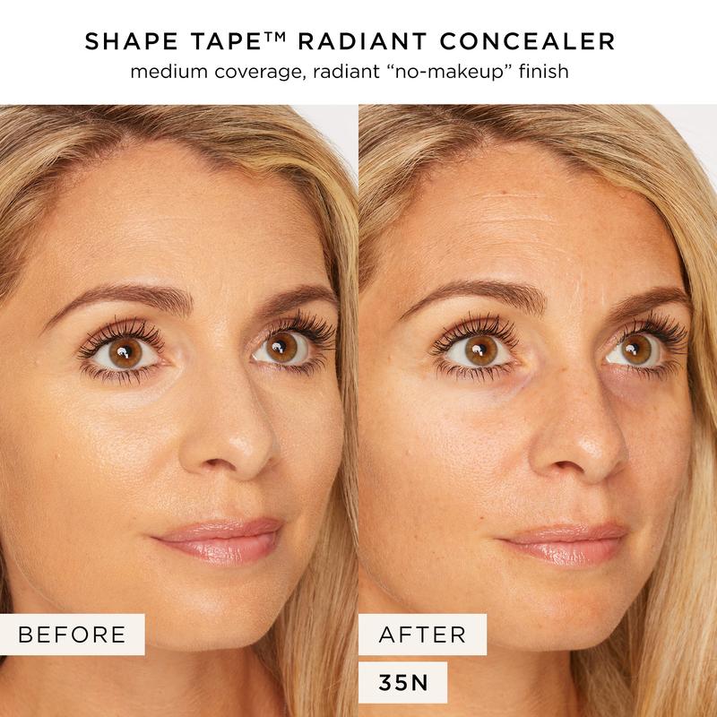 tarte shape tape radiant medium coverage concealer