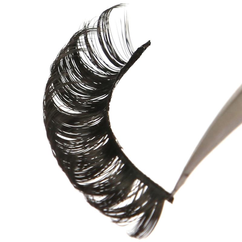 Fluffy False Eyelashes, Wispy Russian Roll Faux Cluster Lashes, Natural Curling Eye Makeup Strip Lashes for Women & Girls Lash Extensions, Christmas Gift