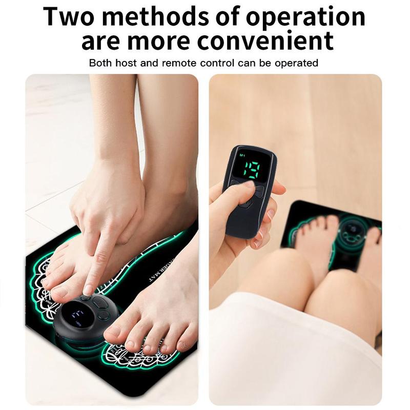 Foot Massage Mat, 8 Modes 19 Levels LED Massage Mat, Multifunctional Foot Massage Pad, Personal Care Appliances for Home & Travel