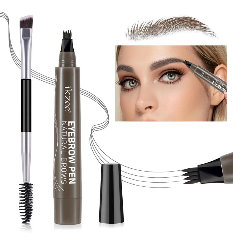 4 Fork Eyebrow Pencil, Long Lasting Eyebrow Pencil, Brow Styling Brush, Eye Brow Makeup Tool, Makeup Accessories