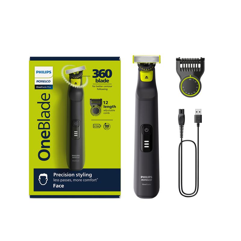 Philips Norelco OneBlade 360 Pro Hybrid Electric Trimmer QP6531 70 Facial Razor