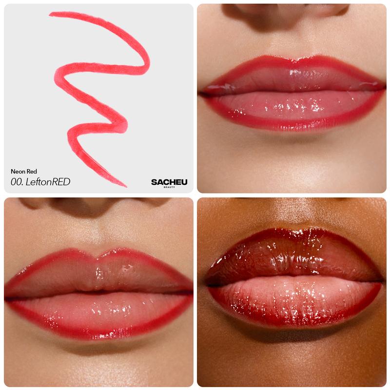 HoliSLAY Bundle - Lip Liner STAY-N (nOOHde, getREDy & leftonRED) + Lip Elixir (Clear & Sheer Pink)