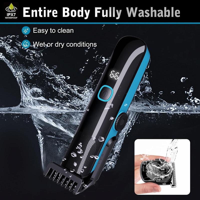 All in One Beard Trimmer with Adjustable Combs - Waterproof Trimmer for Men, Hair Clippers, Nose Trimmer, Electric Razor Shaver for Mustache Nose Body Face Grooming, Gifts for Men