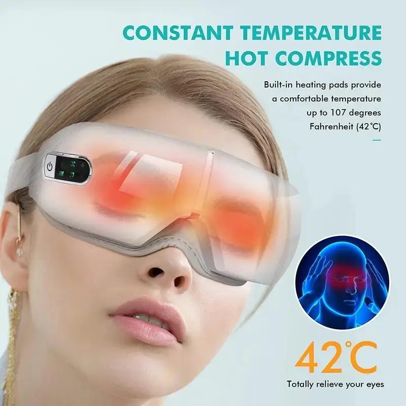 Electric Eye Massage Machine, 1 Set Air Pressure Hot Compress Eye Mask, Vibrating Eye Massager, Massager Machine, Eye Massage Tool, Massager Electric Machine