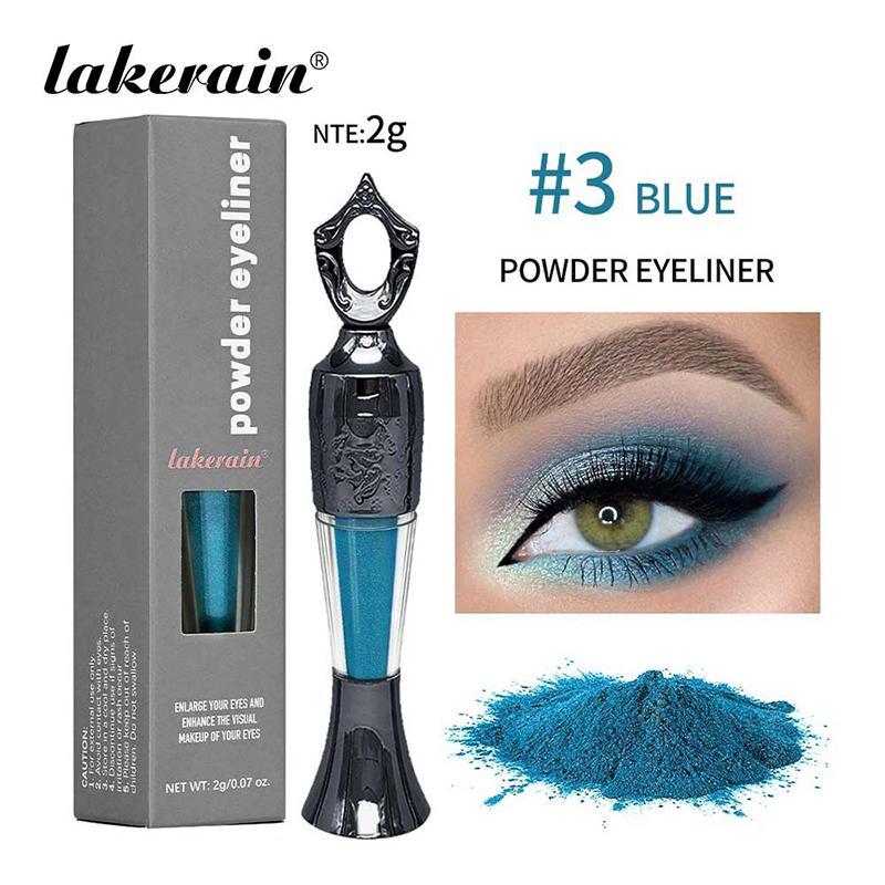 Long Lasting Eyeliner Powder, 1 Count Eyeliner Powder with Applicator, Professional Eye Makeup Tool for Women & Girls