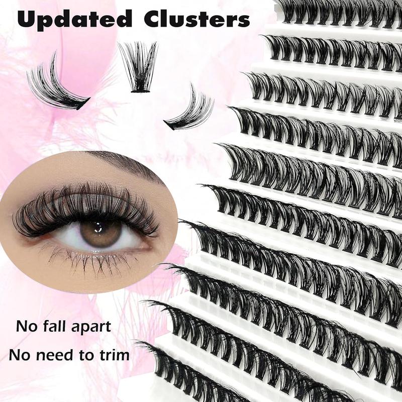 Eyelashes, False Eyelashes Lash Extension Kit, D-Curve Eyelashes 3 variations, 80, 60, and 30+40 variations. With Eye Lashes Bond, Tweezers, seal, and remover.