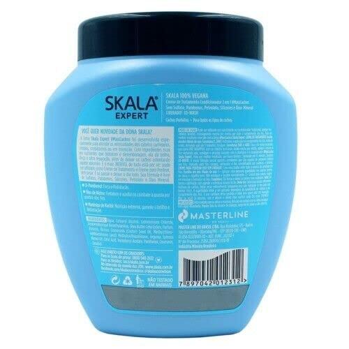 SKALA Hair Type 3ABC Mais Cachos - More Curls Eliminate Anti Frizz, For Curly Hair 2 in 1 Conditioning Treatment Cream and Cream To Comb - 35.2Oz Conditioner Haircare Shampoo Cleansing Pack Comfort