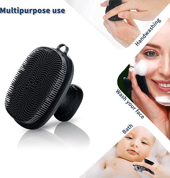 Face Scrubber - Silicone Facial Cleansing Brush for Men, Manual Waterproof Face Wash Brush for Skin Care, Cleansing and Exfoliating Comfort