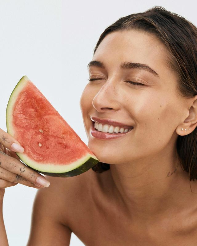 peptide lip treatment watermelon slice