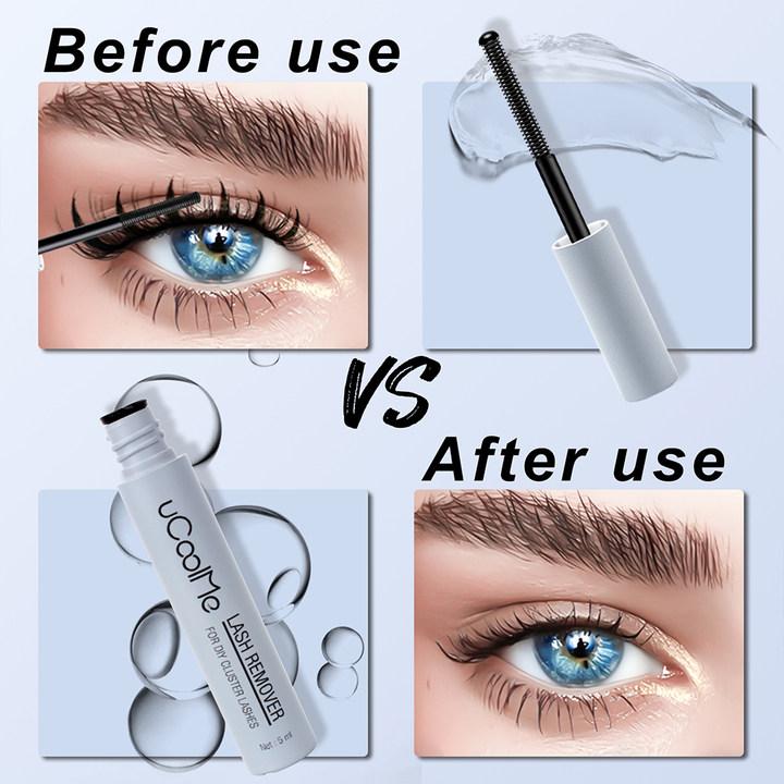 uCoolMe Lash Remover | 5ml Eyelash Remover for Individual DIY Eyelash Extensions at home Gentle False Eyelash Lash Adhensive Remover | Makeup Cosmetic Eyelashes Extensions