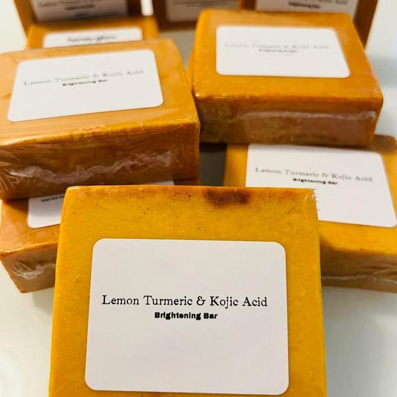 Turmeric & Kojic Acid Cleansing Soaps, Natural Extracts Soaps, Turmeric Soaps, Moisturizing Skincare Soaps for Women, Body Care Body Wash Soap Bars for Daily Summer Gift, Halloween Gift, Fall Essentials