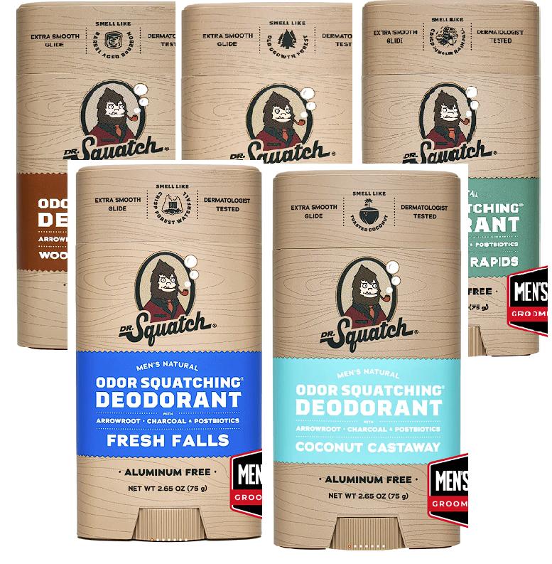 Dr. Squatch - Fan Favorites Deodorant 5-Pack