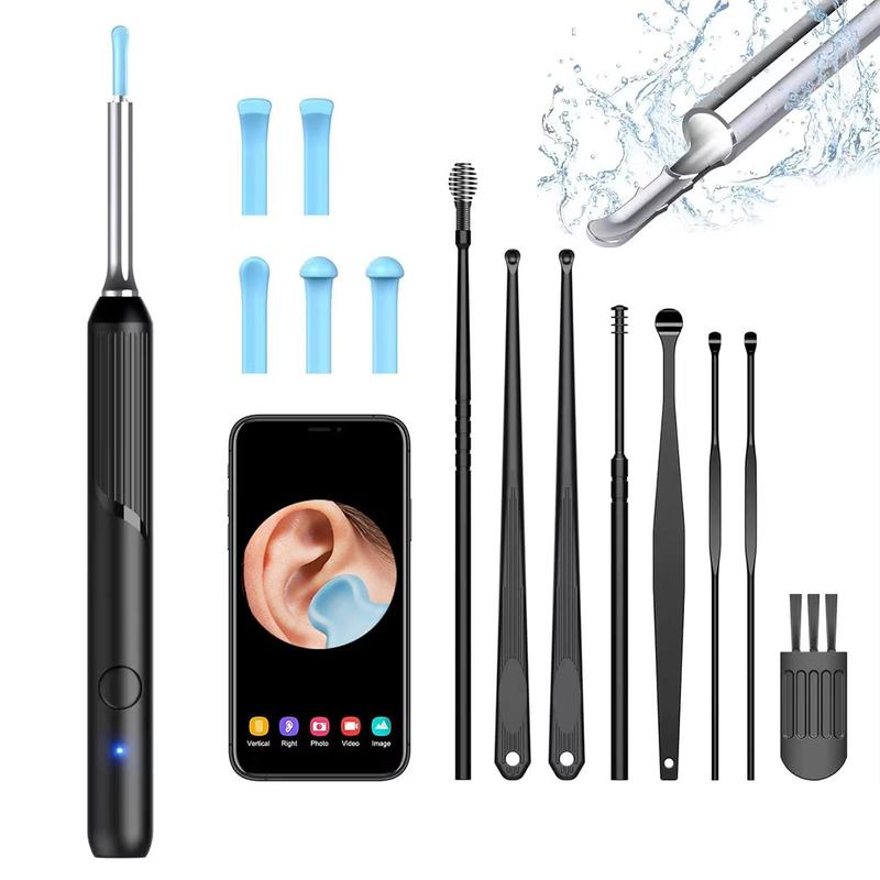 Intelligent Visual Ear Pick, 1 Box Rechargeable Ear Wax Remover with Ear Scoop, Ear Wax Removal Kit for Adults