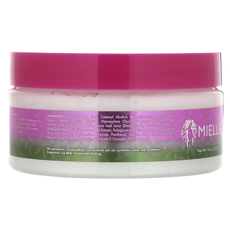 Mielle Deep Conditioner, Rice Water & Aloe Vera Blend, 8 oz (227 g)