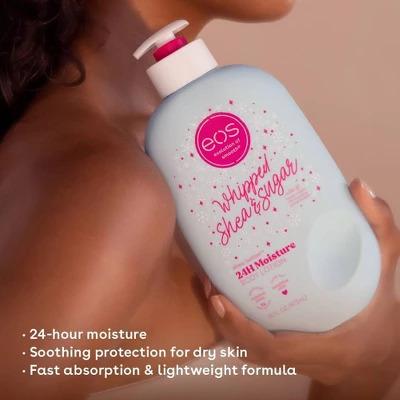 eos Shea Better Holiday Body Lotion – Whipped Shea & Sugar - 16  fl oz Body Care Coconut Comfort Fragrance Moisture Moisturizing Smooth Vanilla Apple Moisturize