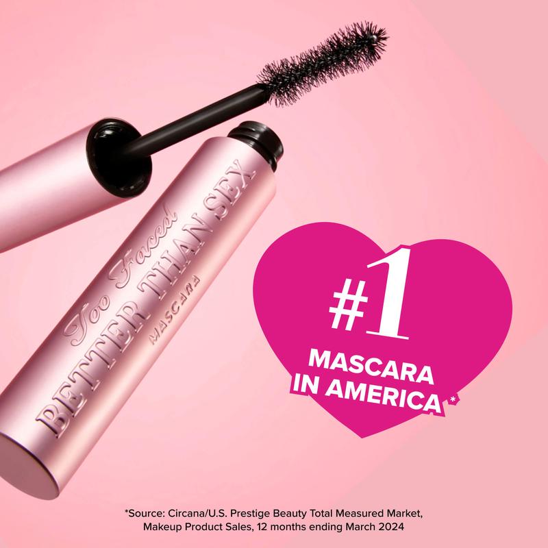 Too Faced Better Than Sex Mascara & Black Liner Set - Cosmetic Makeup Gift