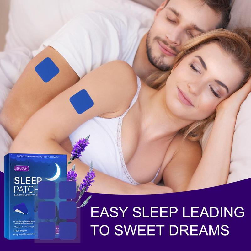 Sleep Patches, 60pcs box Natural Ingredients Sleeping Patches, Easy Overnight Application, Sleep Well and Have Sweet Dreams, Christmas Gift