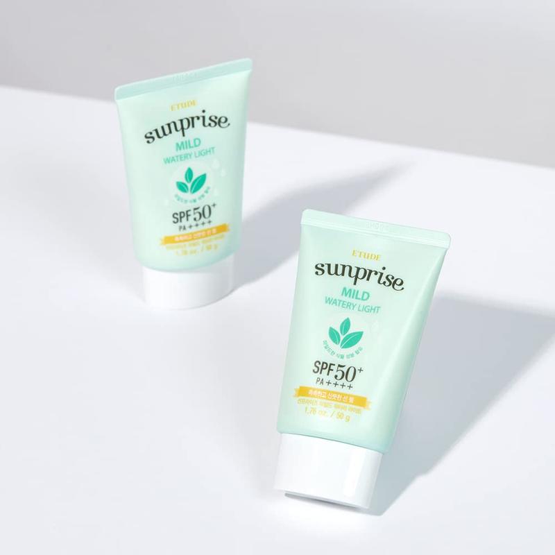 [Etude House] Sunprise Mild Watery Light 50ml, [Etude House] Sunprise Mild Watery Light 50ml, Suitable for Sensitive Skin, Broad Spectrum Protection, Natural Ingredients, Non-Comedogenic