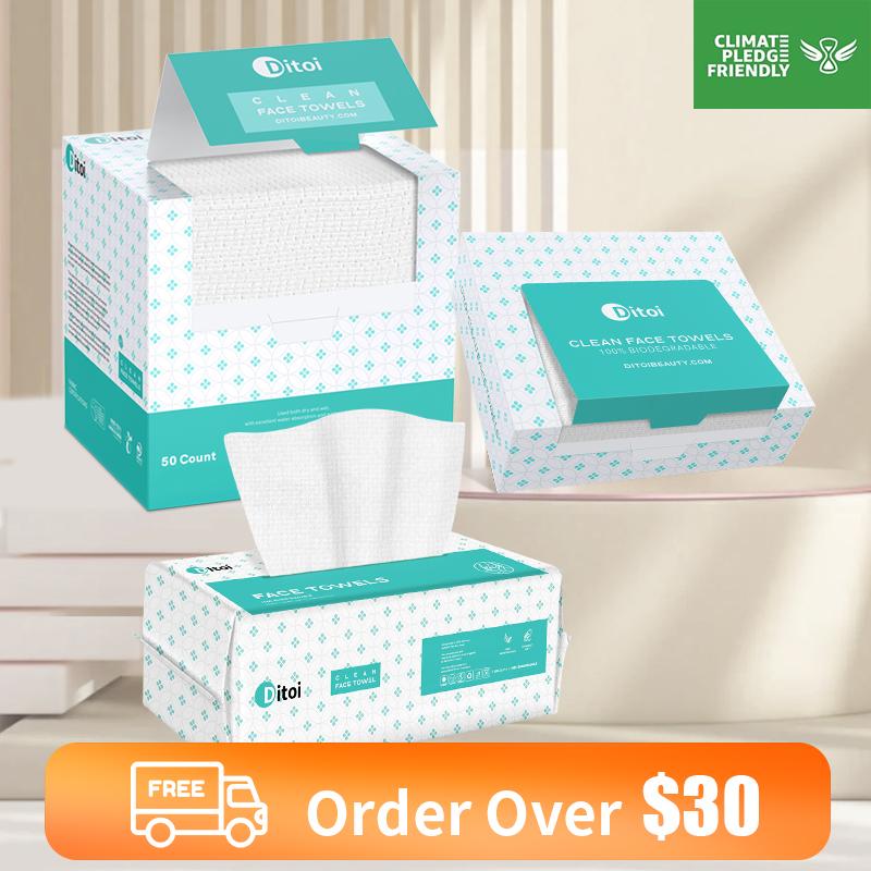 Ditoi Disposable Face Towels Soft  And Absorbent Facial Cloths